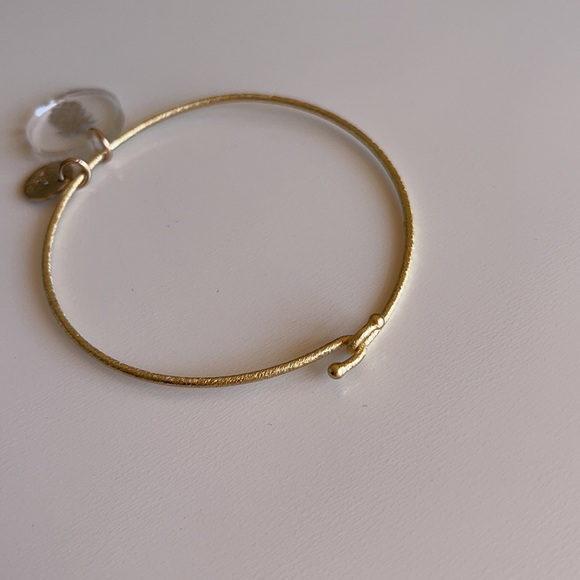 Moon & Lola Gold Pineapple Charm Bangle Bracelet - Picture 5 of 6
